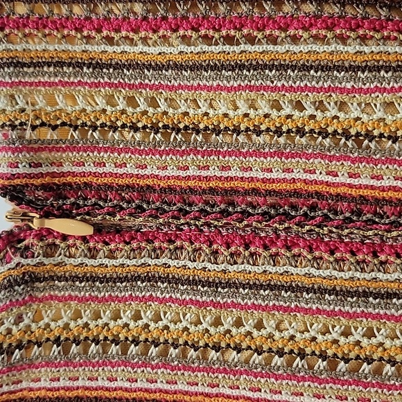 Gabby Skye Orange/Multi A-Line Sleeveless Dress | Size 6 - Picture 9 of 12